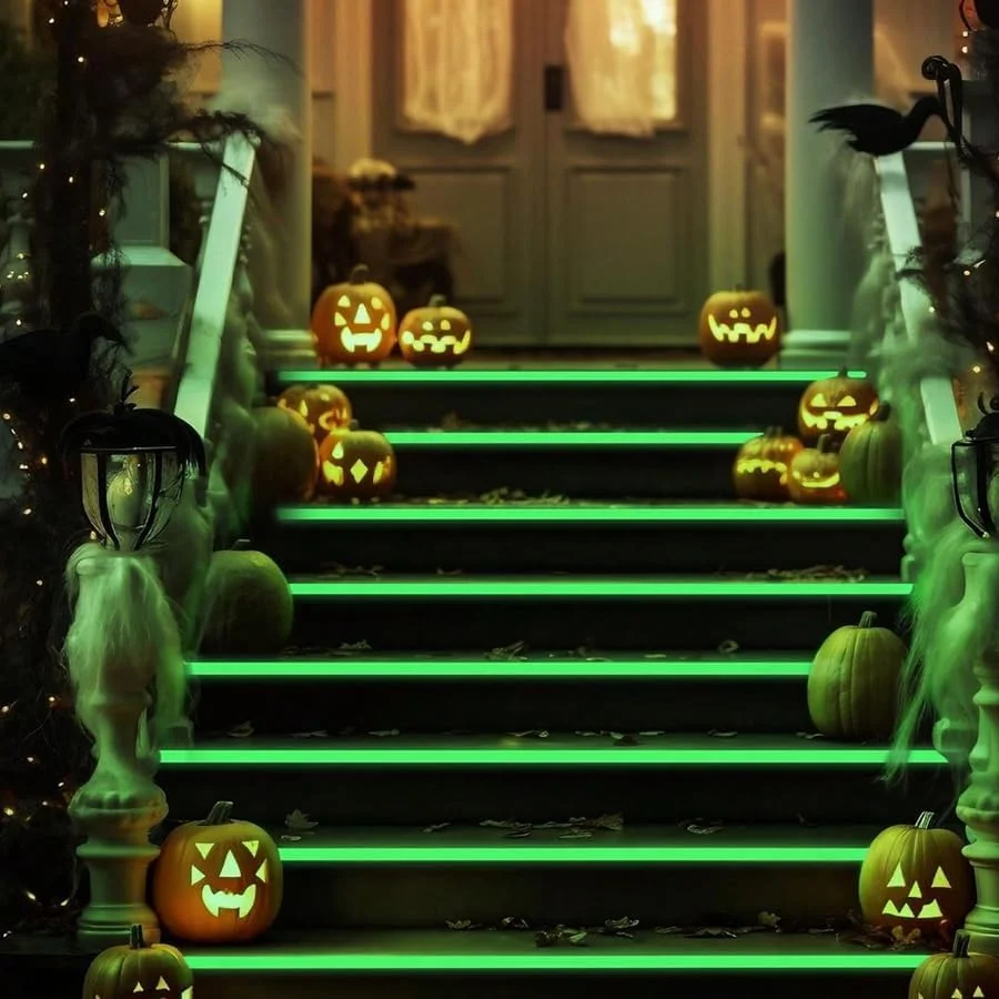 یک ست نوار شب‌تاب، 300 * 2 سانتی‌متر خود روشن شونده، مناسب برای دکوراسیون روزانه منزل، اتاق خواب، درخت کریسمس، هالووین، تزئینات مهمانی.