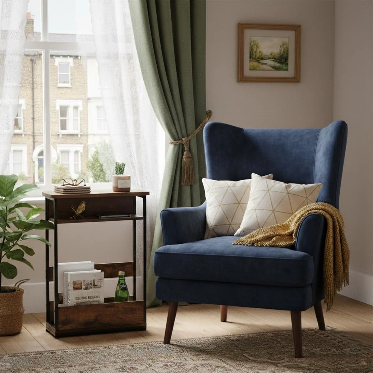 میز عسلی باریک طرح قدیمی با قفسه ذخیره سازی، میز کناری باریک 3 طبقه، میز مبل مدرن برای فضاهای باریک و کوچک، میز کنار تختی به ارتفاع 62.5 سانتی متر، میز پاتختی کوچک با قفسه مجله، صرفه جویی در فضا/قهوه ای میز عسلی باریک طرح قدیمی با قفسه ذخیره سازی، میز کناری باریک 3 طبقه، میز مبل مدرن برای فضاهای باریک و کوچک، میز کنار تختی به ارتفاع 62.5 سانتی متر، میز پاتختی کوچک با قفسه مجله، صرفه جویی در فضا/قهوه ای