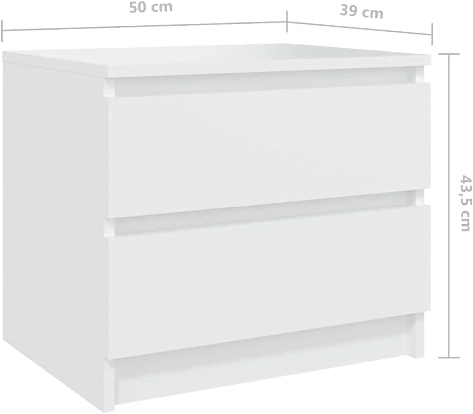 ویدا ایکس ال 2 عدد کابینت کنار تختی، مبلمان اتاق خواب و نشیمن، کابینت ذخیره سازی کنار تخت، میز کنار تخت، چوب مهندسی شده سفید ویدا ایکس ال 2 عدد کابینت کنار تختی، مبلمان اتاق خواب و نشیمن، کابینت ذخیره سازی کنار تخت، میز کنار تخت، چوب مهندسی شده سفید