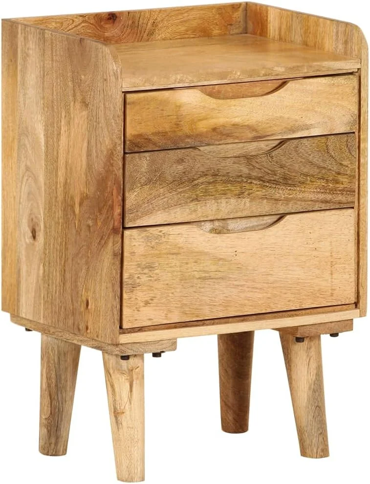 میز کنار تختی چوبی انبه جامد ویدا ایکس ال 40x30x59.5 سانتی متر میز کنار تختی چوبی انبه جامد ویدا ایکس ال 40x30x59.5 سانتی متر