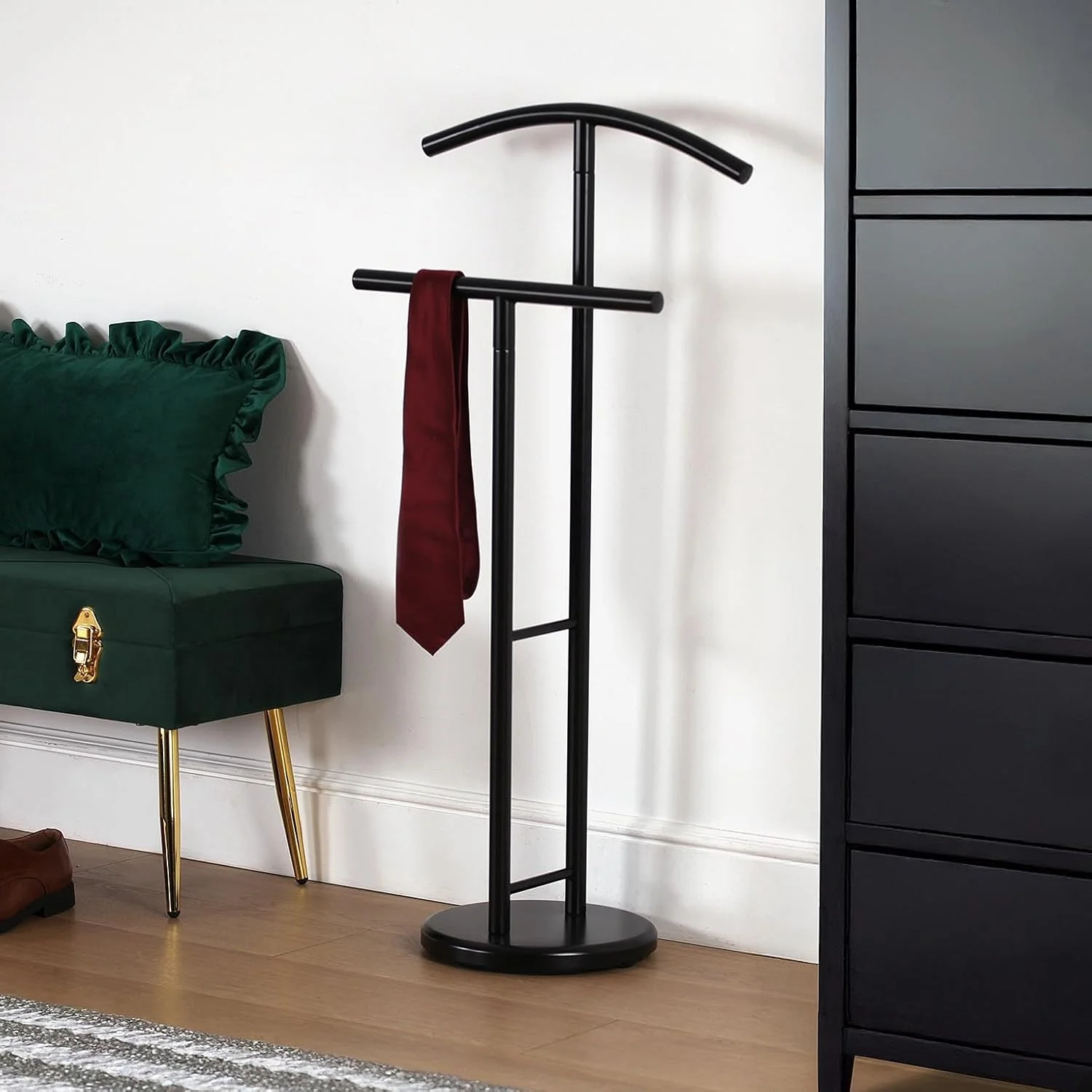 میز کنار تختی مدرن و چند منظوره ورسا بگنا با 2 آویز لباس مردانه یا زنانه، ابعاد 100 ارتفاع x 28.5 طول x 45 عرض سانتی متر، فولاد، سفید میز کنار تختی مدرن و چند منظوره ورسا بگنا با 2 آویز لباس مردانه یا زنانه، ابعاد 100 ارتفاع x 28.5 طول x 45 عرض سانتی متر، فولاد، سفید