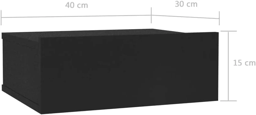 میزهای کنار تختی شناور ویدا ایکس ال 2 عددی مشکی 40x30x15 سانتی متر میزهای کنار تختی شناور ویدا ایکس ال 2 عددی مشکی 40x30x15 سانتی متر