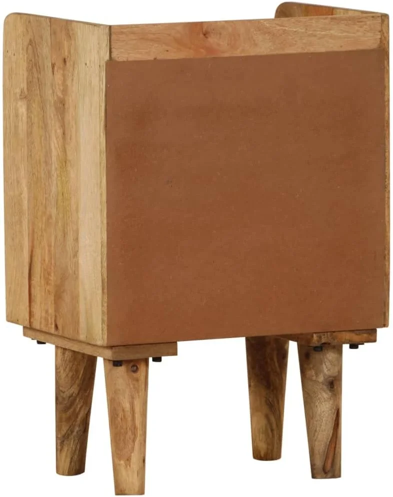 میز کنار تختی چوبی انبه جامد ویدا ایکس ال 40x30x59.5 سانتی متر