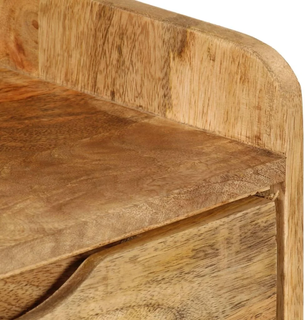 میز کنار تختی چوبی انبه جامد ویدا ایکس ال 40x30x59.5 سانتی متر