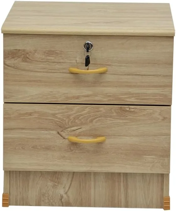 میز کنار تختی دو کشو SULSHA، رنگ بلوطی روشن