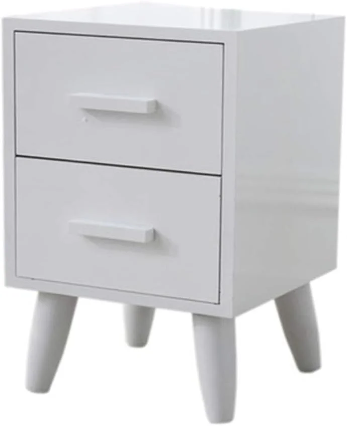 میز کنار تختی QSTF با 2 کشو، کابینت چوبی کنار تخت خواب، میز شب شیک، واحد ذخیره سازی (اندازه: 30x40x52 سانتی متر) میز کنار تختی QSTF با 2 کشو، کابینت چوبی کنار تخت خواب، میز شب شیک، واحد ذخیره سازی (اندازه: 30x40x52 سانتی متر)