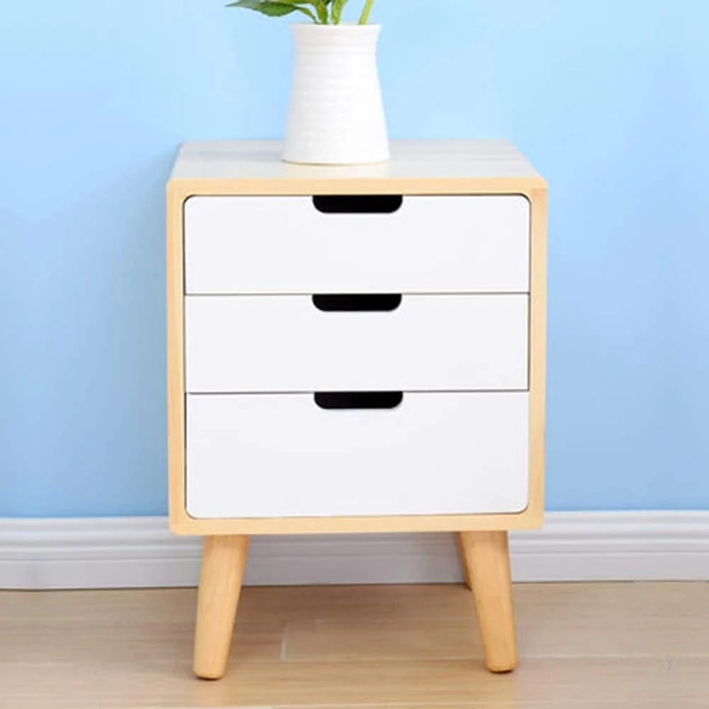 میز کنار تختی QSTF با 2 کشو، کابینت چوبی کنار تخت خواب، میز شب شیک، واحد ذخیره سازی (اندازه: 30x40x52 سانتی متر) میز کنار تختی QSTF با 2 کشو، کابینت چوبی کنار تخت خواب، میز شب شیک، واحد ذخیره سازی (اندازه: 30x40x52 سانتی متر)