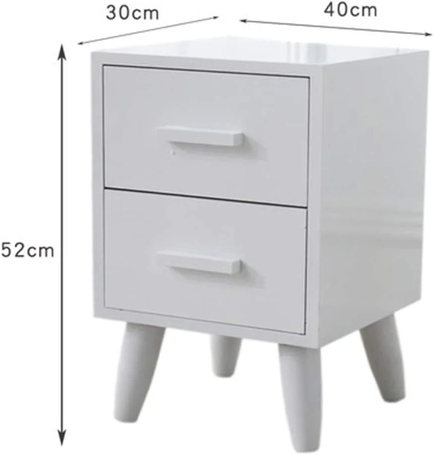 میز کنار تختی QSTF با 2 کشو، کابینت چوبی کنار تخت خواب، میز شب شیک، واحد ذخیره سازی (اندازه: 30x40x52 سانتی متر) میز کنار تختی QSTF با 2 کشو، کابینت چوبی کنار تخت خواب، میز شب شیک، واحد ذخیره سازی (اندازه: 30x40x52 سانتی متر)