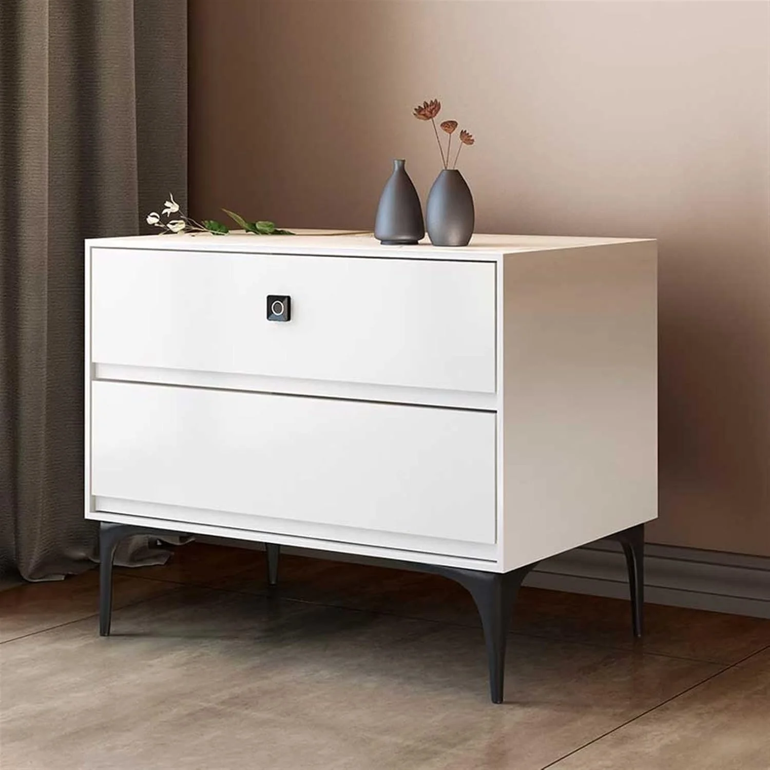 میز کنار تختی SISWIM، طراحی مدرن و مینیمال، قفل اثر انگشت هوشمند، جنس سنگ اسلیت (رنگ: A، سایز: 35x40x50 سانتی متر) میز کنار تختی SISWIM، طراحی مدرن و مینیمال، قفل اثر انگشت هوشمند، جنس سنگ اسلیت (رنگ: A، سایز: 35x40x50 سانتی متر)