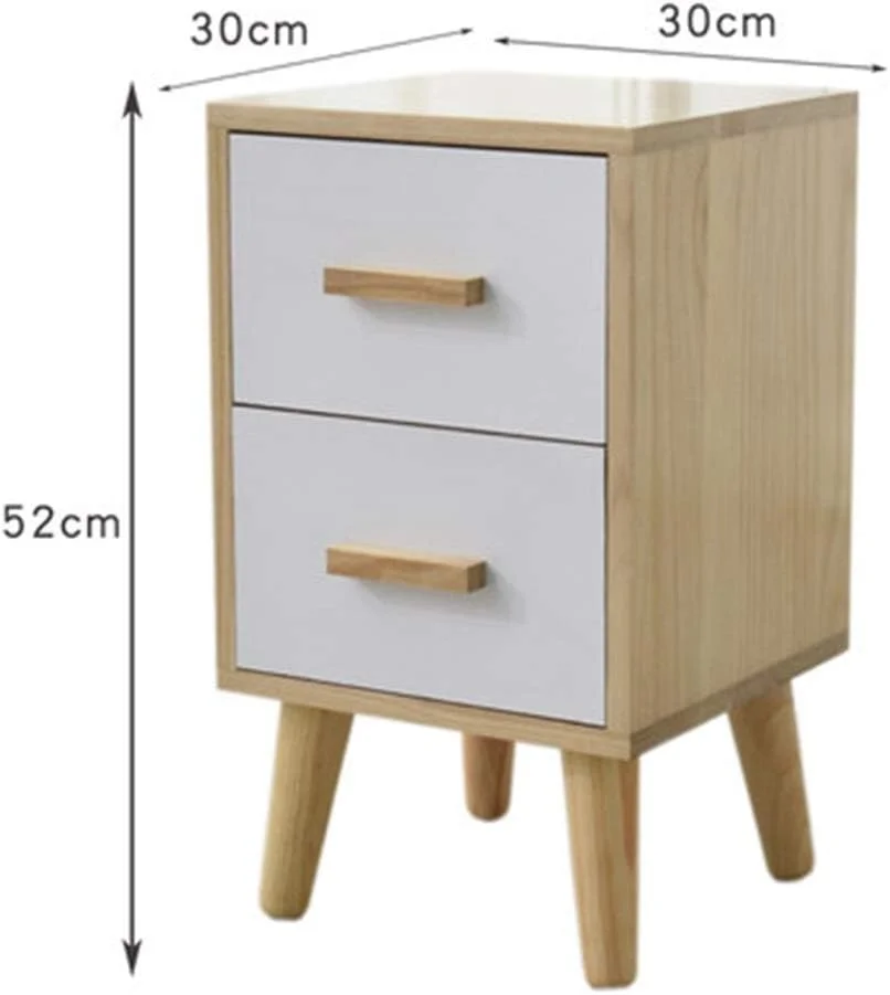 میز کنار تختی QSTF با 2 کشو، کابینت چوبی کنار تخت خواب، میز شب شیک، واحد ذخیره سازی (رنگ: A) میز کنار تختی QSTF با 2 کشو، کابینت چوبی کنار تخت خواب، میز شب شیک، واحد ذخیره سازی (رنگ: A)