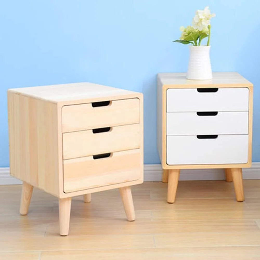 میز کنار تختی QSTF با 2 کشو، کابینت چوبی کنار تخت خواب، میز شب شیک، واحد ذخیره سازی (اندازه: 30x40x52 سانتی متر) میز کنار تختی QSTF با 2 کشو، کابینت چوبی کنار تخت خواب، میز شب شیک، واحد ذخیره سازی (اندازه: 30x40x52 سانتی متر)