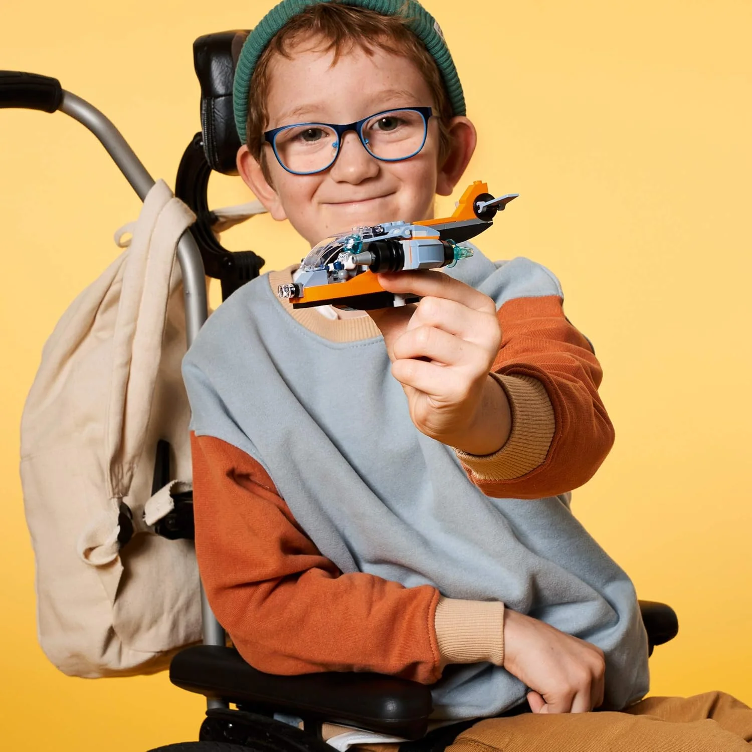 لگو Creator 3 در 1 اسباب بازی های فضایی سایبری پهپاد، تبدیل از پهپاد به مکانیزم سایبری یا اسکوتر سایبری، مجموعه ساخت اسباب بازی فضایی، هدیه برای کودکان، پسران و دختران 6 سال به بالا، 31111