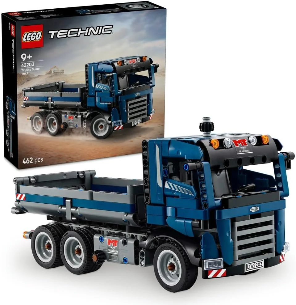 اسباب بازی کامیون کمپرسی LEGO Technic با قابلیت فرمان و جعبه کمپرسی متحرک - مجموعه ماشین ساختمانی برای پسران و دختران 9+ ساله - ایده هدیه سرگرم کننده برای تولد و تعطیلات - 42203 اسباب بازی کامیون کمپرسی LEGO Technic با قابلیت فرمان و جعبه کمپرسی متحرک - مجموعه ماشین ساختمانی برای پسران و دختران 9+ ساله - ایده هدیه سرگرم کننده برای تولد و تعطیلات - 42203