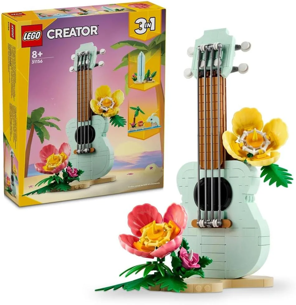 اسباب بازی سازنده LEGO Creator 3in1 مدل اوکوله‌له استوایی، قابل تبدیل به تخته موج سواری کوچک و مدل دلفین، مجموعه ساخت اسباب بازی اقیانوسی برای دختران، پسران و کودکان 8 سال به بالا، ایده هدیه ماه رمضان برای کودکان 31156