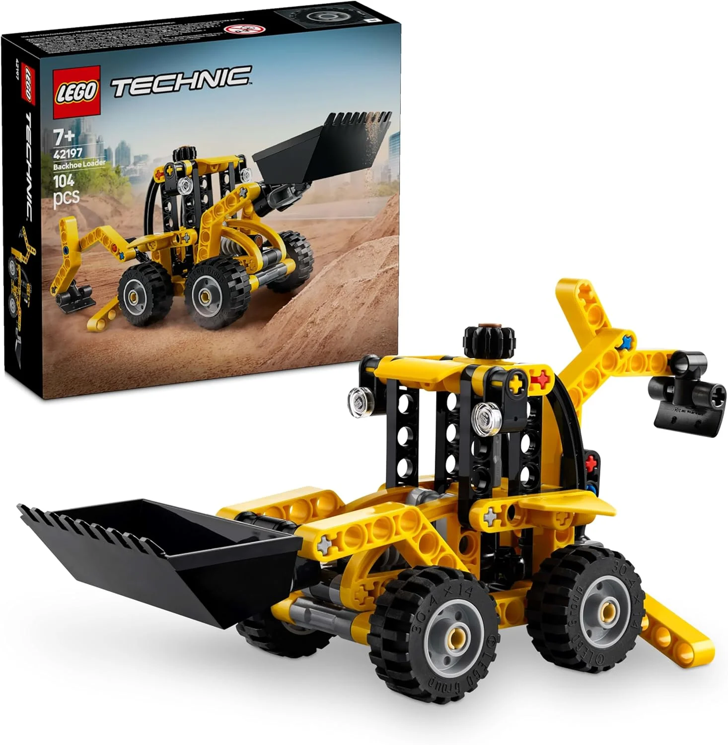 اسباب بازی لودر بیل مکانیکی LEGO Technic، وسیله نقلیه ساختمانی برای پسران و دختران 7+ ساله - مجموعه ساختمانی با بیل عقب، اسکوپ و پایه های تعادل - ایده هدیه تولد 42197 اسباب بازی لودر بیل مکانیکی LEGO Technic، وسیله نقلیه ساختمانی برای پسران و دختران 7+ ساله - مجموعه ساختمانی با بیل عقب، اسکوپ و پایه های تعادل - ایده هدیه تولد 42197