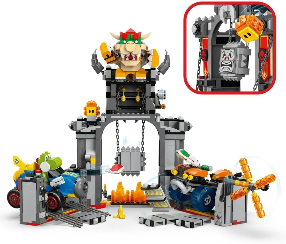 لگو سوپر ماریو: ماریو کارت - اسباب بازی قلعه باوزر - مجموعه تعاملی با 2 ماشین و 4 فیگور شامل یوشی - هدیه گیمر برای پسران و دختران 9 سال به بالا - 72039 لگو سوپر ماریو: ماریو کارت - اسباب بازی قلعه باوزر - مجموعه تعاملی با 2 ماشین و 4 فیگور شامل یوشی - هدیه گیمر برای پسران و دختران 9 سال به بالا - 72039