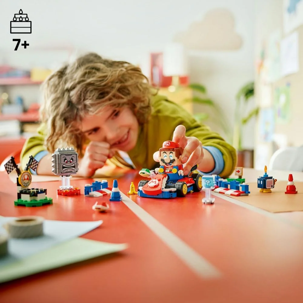 لگو سوپر ماریو کارت – ماریو تعاملی و کارت استاندارد - پیست مسابقه اسباب بازی با ماشین، 3 فیگور، سکو و موانع - هدیه گیمر برای پسران و دختران 7 سال به بالا - 72043 لگو سوپر ماریو کارت – ماریو تعاملی و کارت استاندارد - پیست مسابقه اسباب بازی با ماشین، 3 فیگور، سکو و موانع - هدیه گیمر برای پسران و دختران 7 سال به بالا - 72043
