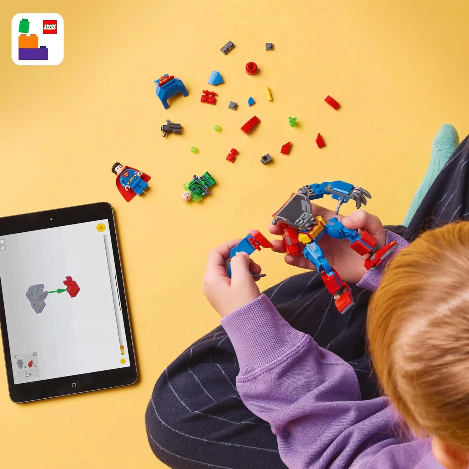 لگو دی سی سوپرمن مک در مقابل لکس لوتر، اسباب بازی ابرقهرمانان با 2 مینی فیگور، یک تیرانداز گل میخ و کریپتونیت - مجموعه فیگور ساختنی - هدیه برای پسران و دختران 6 سال به بالا 76302 لگو دی سی سوپرمن مک در مقابل لکس لوتر، اسباب بازی ابرقهرمانان با 2 مینی فیگور، یک تیرانداز گل میخ و کریپتونیت - مجموعه فیگور ساختنی - هدیه برای پسران و دختران 6 سال به بالا 76302