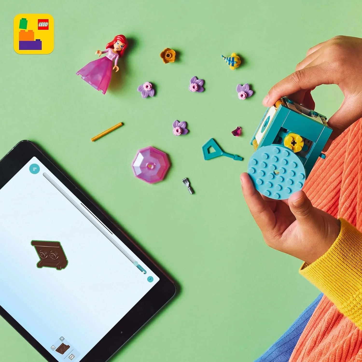 اسباب بازی ساختنی اریل چرخان LEGO ǀ Disney برای دختران 5 سال به بالا، شامل فیگور فلاندر، جعبه ساختنی با مینی عروسک پرنسس چرخان برای بازی مستقل 43259 اسباب بازی ساختنی اریل چرخان LEGO ǀ Disney برای دختران 5 سال به بالا، شامل فیگور فلاندر، جعبه ساختنی با مینی عروسک پرنسس چرخان برای بازی مستقل 43259