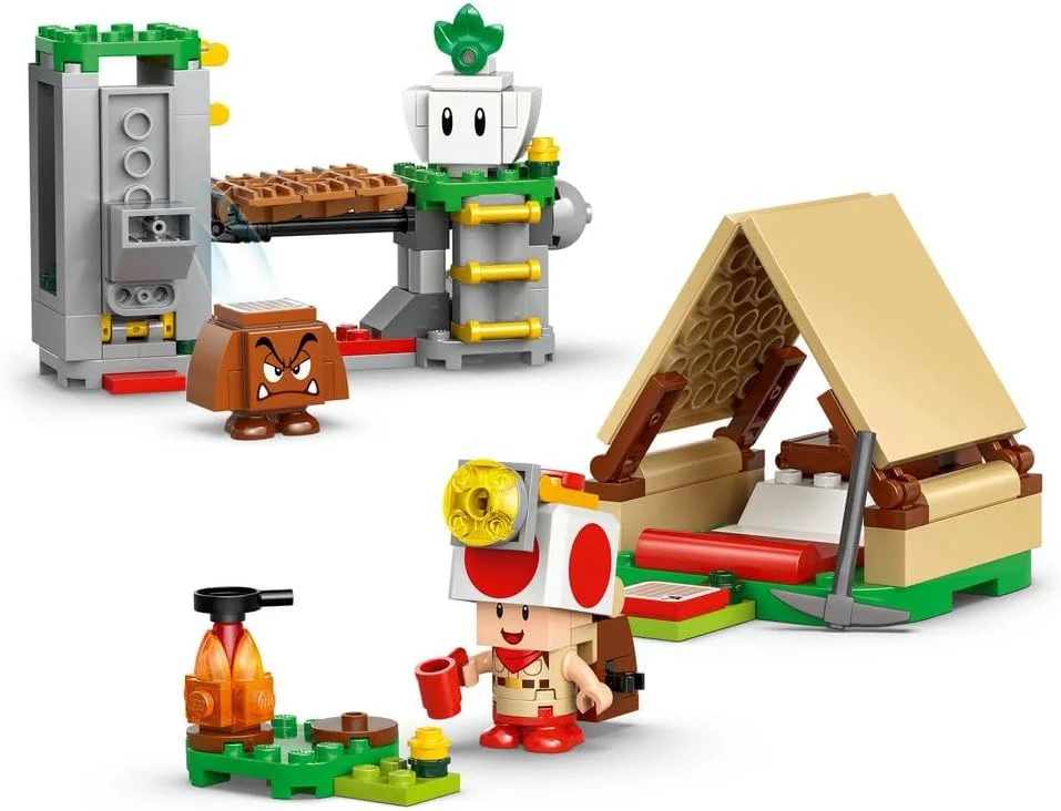 لگو سوپر ماریو کمپ کاپیتان تود - اسباب بازی تعاملی با 3 فیگور شامل گومبا، به همراه چادر و پل متحرک - هدیه گیمر برای پسران و دختران 6 سال به بالا - 72040 لگو سوپر ماریو کمپ کاپیتان تود - اسباب بازی تعاملی با 3 فیگور شامل گومبا، به همراه چادر و پل متحرک - هدیه گیمر برای پسران و دختران 6 سال به بالا - 72040