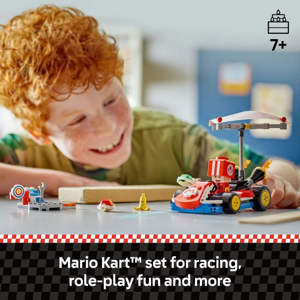 لگو سوپر ماریو: ماریو کارت – کارت استاندارد، مجموعه اسباب بازی ماشین برای کودکان، شامل فیگور شخصیت تود برای بازی مستقل، هدیه تولد خلاقانه برای پسران، دختران و گیمر های 7 سال به بالا 72032 لگو سوپر ماریو: ماریو کارت – کارت استاندارد، مجموعه اسباب بازی ماشین برای کودکان، شامل فیگور شخصیت تود برای بازی مستقل، هدیه تولد خلاقانه برای پسران، دختران و گیمر های 7 سال به بالا 72032