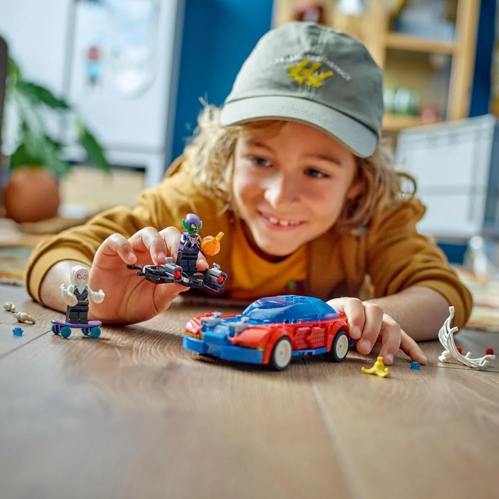 لگو مارول ماشین مسابقه مرد عنکبوتی و ونوم گرین گابلین، اسباب بازی های ساختنی قهرمانان فوق العاده برای پسران و دختران شامل یک مینی فیگور اسپایدی، به همراه یک وسیله نقلیه اسباب بازی ساختنی و وب شوتر، هدیه برای کودکان 76279 لگو مارول ماشین مسابقه مرد عنکبوتی و ونوم گرین گابلین، اسباب بازی های ساختنی قهرمانان فوق العاده برای پسران و دختران شامل یک مینی فیگور اسپایدی، به همراه یک وسیله نقلیه اسباب بازی ساختنی و وب شوتر، هدیه برای کودکان 76279