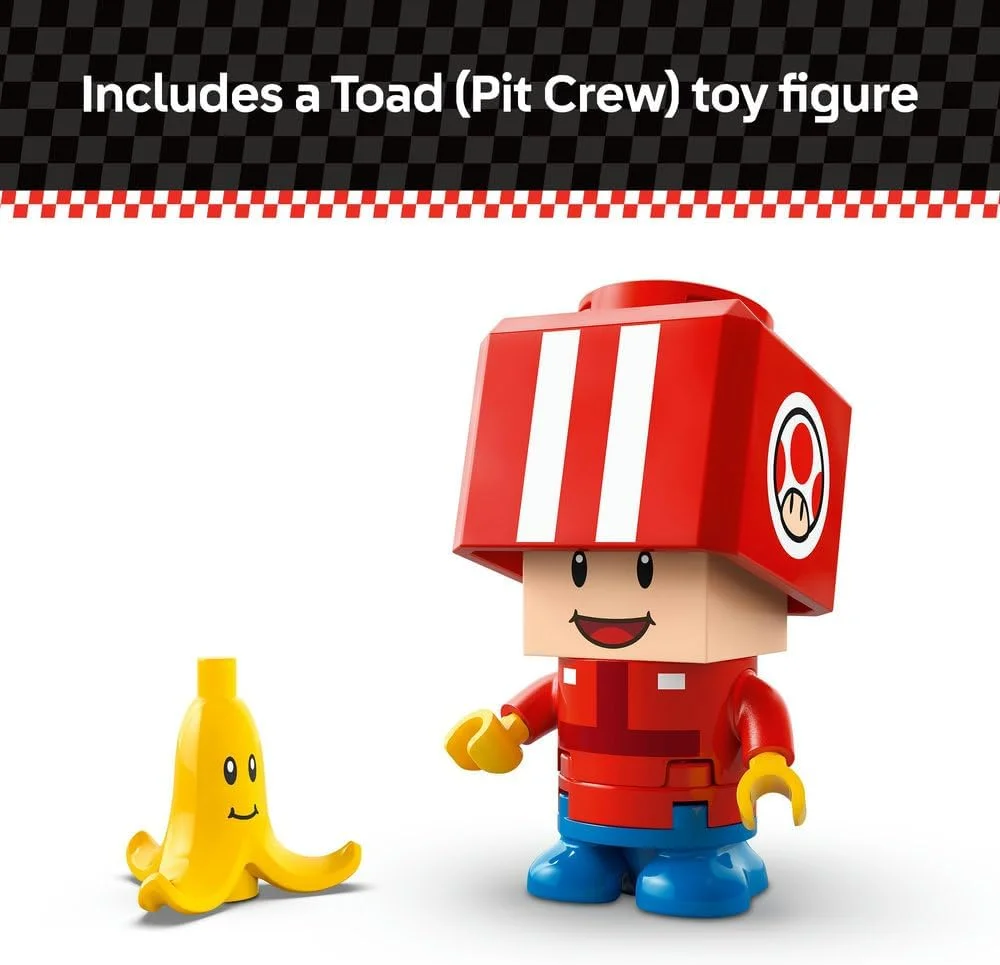 لگو سوپر ماریو: ماریو کارت – کارت استاندارد، مجموعه اسباب بازی ماشین برای کودکان، شامل فیگور شخصیت تود برای بازی مستقل، هدیه تولد خلاقانه برای پسران، دختران و گیمر های 7 سال به بالا 72032 لگو سوپر ماریو: ماریو کارت – کارت استاندارد، مجموعه اسباب بازی ماشین برای کودکان، شامل فیگور شخصیت تود برای بازی مستقل، هدیه تولد خلاقانه برای پسران، دختران و گیمر های 7 سال به بالا 72032