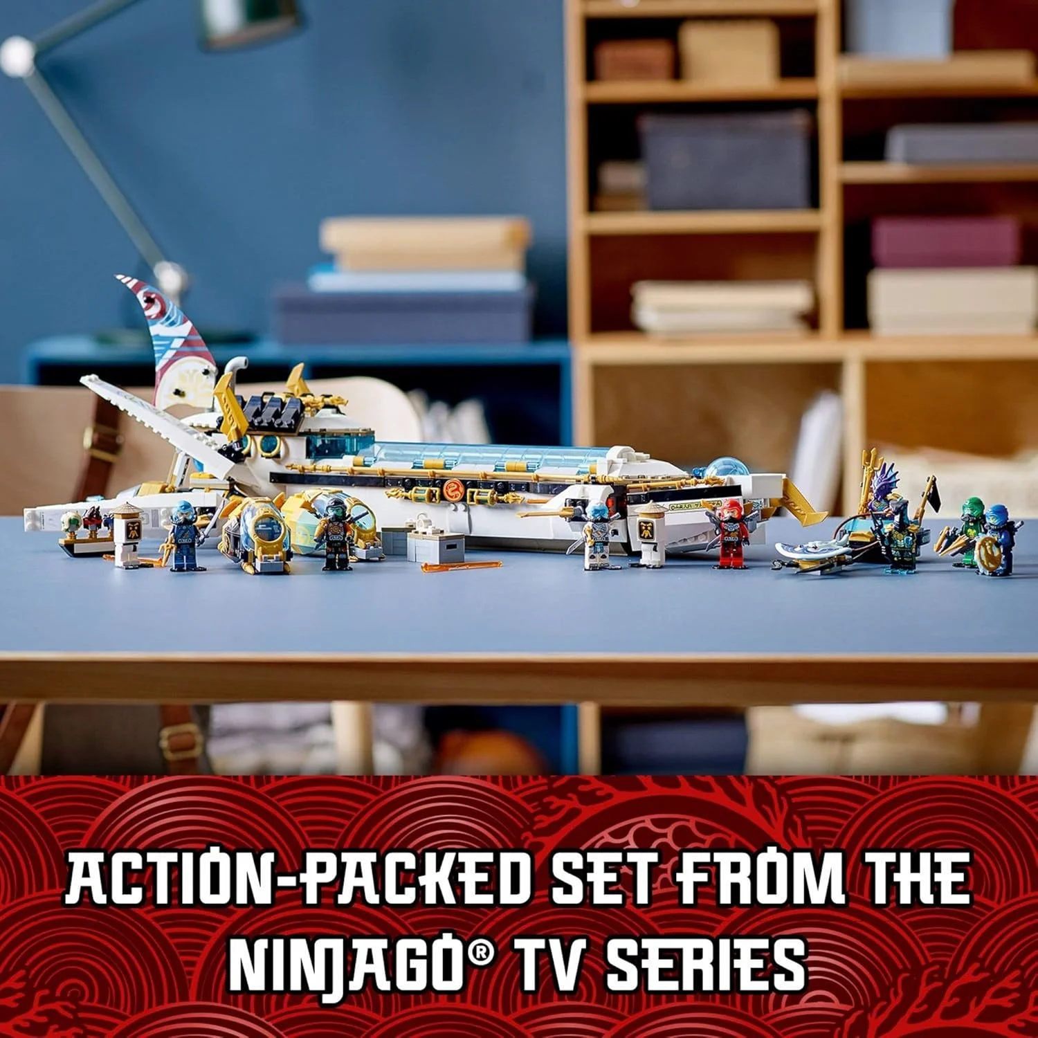 لگو نینجاگو Hydro Bounty 71756، کیت ساختنی؛ اسباب بازی زیردریایی با حضور نینجاگو کای و لوید؛ جدید 2021 (1159 قطعه) لگو نینجاگو Hydro Bounty 71756، کیت ساختنی؛ اسباب بازی زیردریایی با حضور نینجاگو کای و لوید؛ جدید 2021 (1159 قطعه)