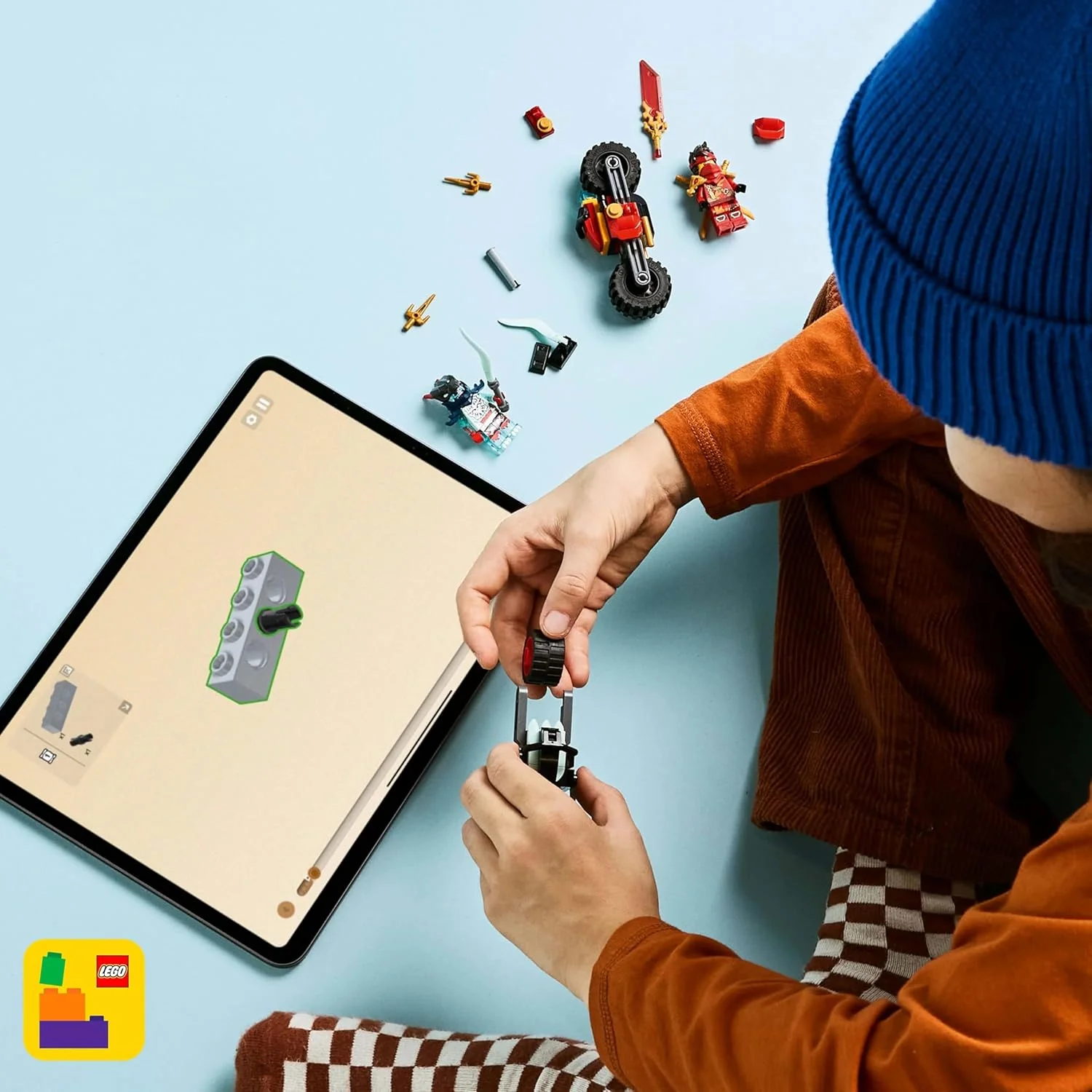 مجموعه مسابقه سرعت موتور سیکلت کای LEGO NINJAGO - 2 موتور سیکلت اسباب بازی نینجا با چرخ های چرخشی به همراه 2 مینی فیگور با لوازم جانبی سلاح - هدیه ای برای پسران 6+ ساله و طرفداران Dragons Rising - 71838 مجموعه مسابقه سرعت موتور سیکلت کای LEGO NINJAGO - 2 موتور سیکلت اسباب بازی نینجا با چرخ های چرخشی به همراه 2 مینی فیگور با لوازم جانبی سلاح - هدیه ای برای پسران 6+ ساله و طرفداران Dragons Rising - 71838