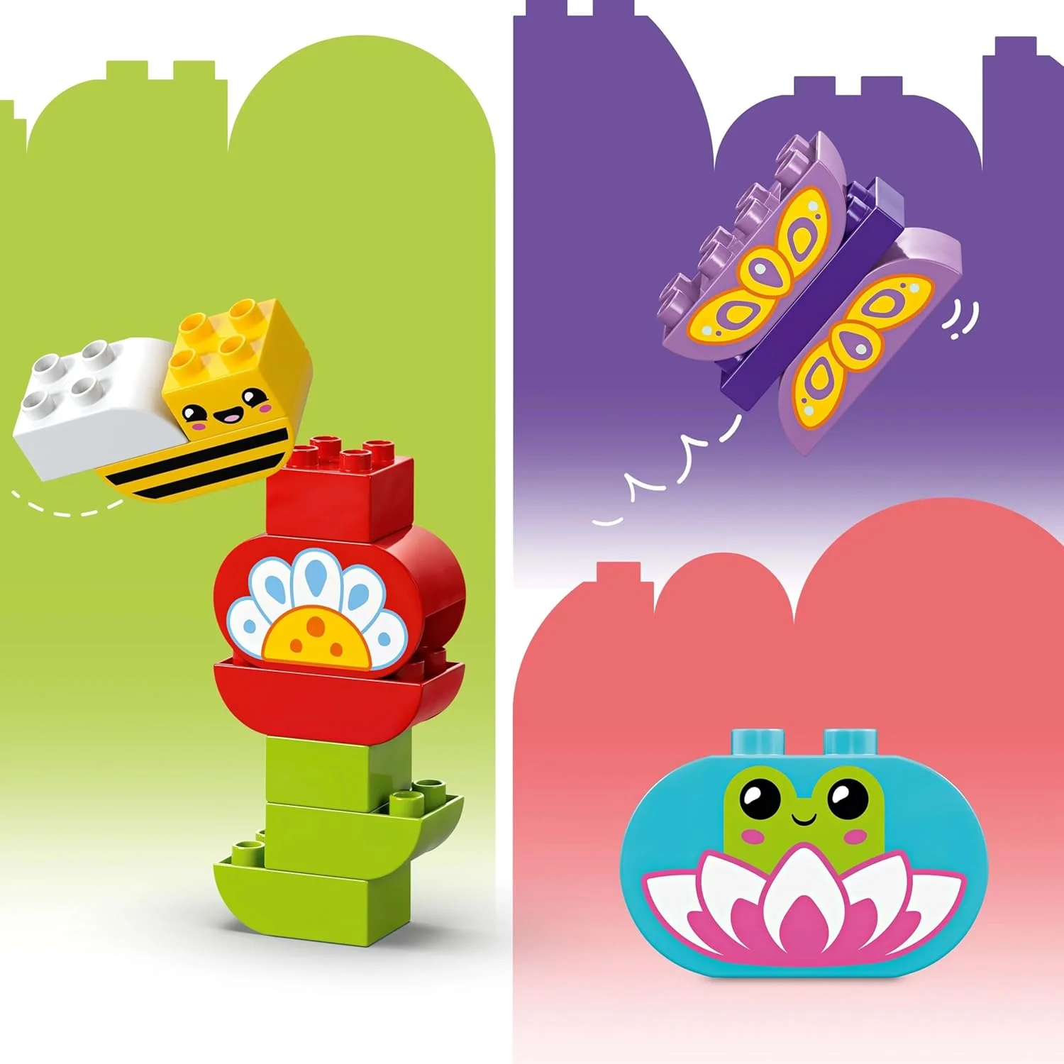 اسباب بازی ساختنی باغ خلاقانه و گل های لگو DUPLO، ست مونته سوری الهام بخش بازی تخیلی برای کودکان نوپا 2 سال به بالا، پسران و دختران، ست آموزشی برای توسعه مهارت های حرکتی ظریف 10444 اسباب بازی ساختنی باغ خلاقانه و گل های لگو DUPLO، ست مونته سوری الهام بخش بازی تخیلی برای کودکان نوپا 2 سال به بالا، پسران و دختران، ست آموزشی برای توسعه مهارت های حرکتی ظریف 10444