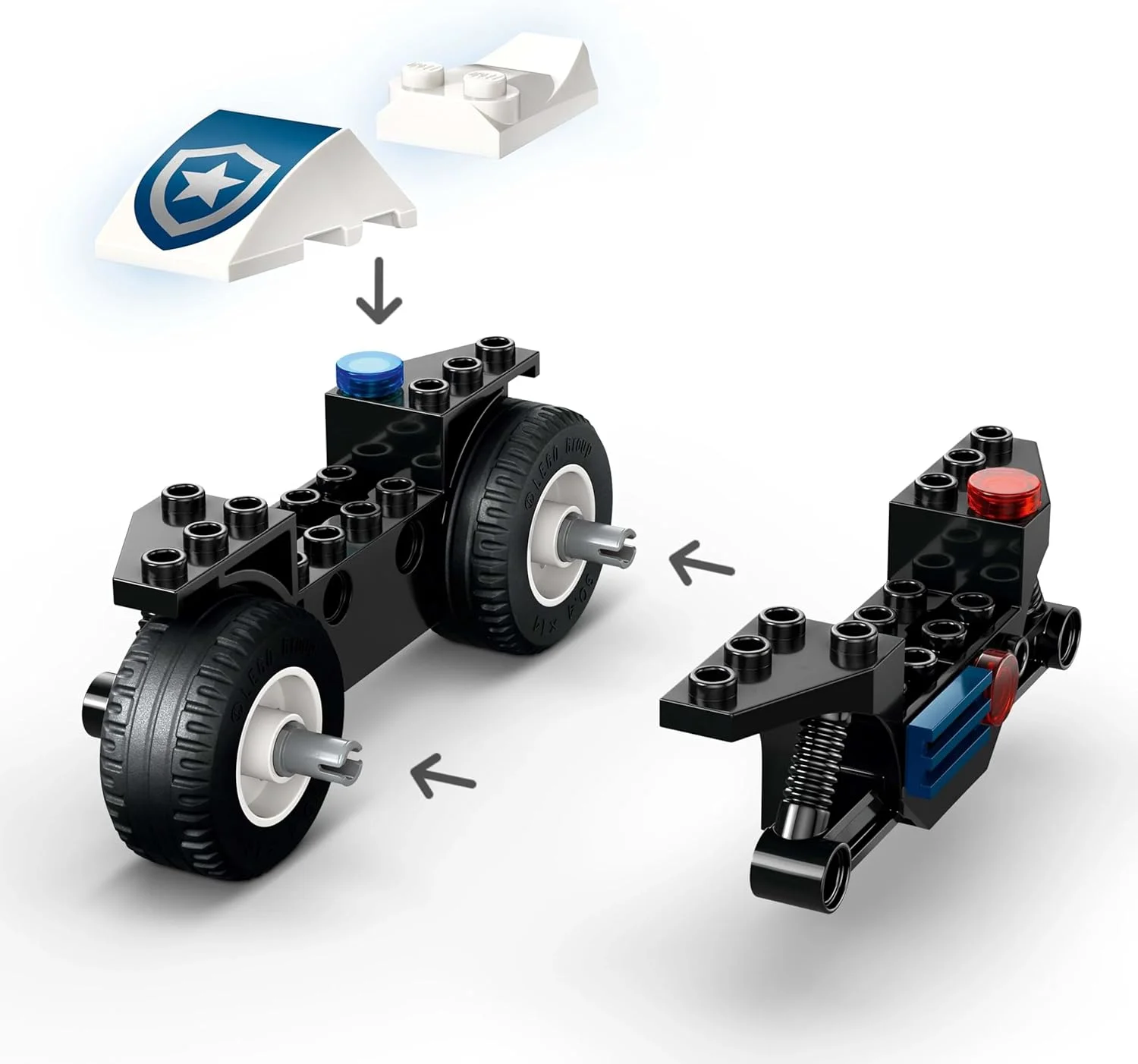 مجموعه تعقیب و گریز موتورسیکلت پلیس LEGO City با یک موتورسیکلت اسباب بازی، 2 مینی فیگور، دستگاه خودپرداز کوچک و یک اسکیت بورد - هدیه تولد برای پسران و دختران 4 سال به بالا - 60455 مجموعه تعقیب و گریز موتورسیکلت پلیس LEGO City با یک موتورسیکلت اسباب بازی، 2 مینی فیگور، دستگاه خودپرداز کوچک و یک اسکیت بورد - هدیه تولد برای پسران و دختران 4 سال به بالا - 60455