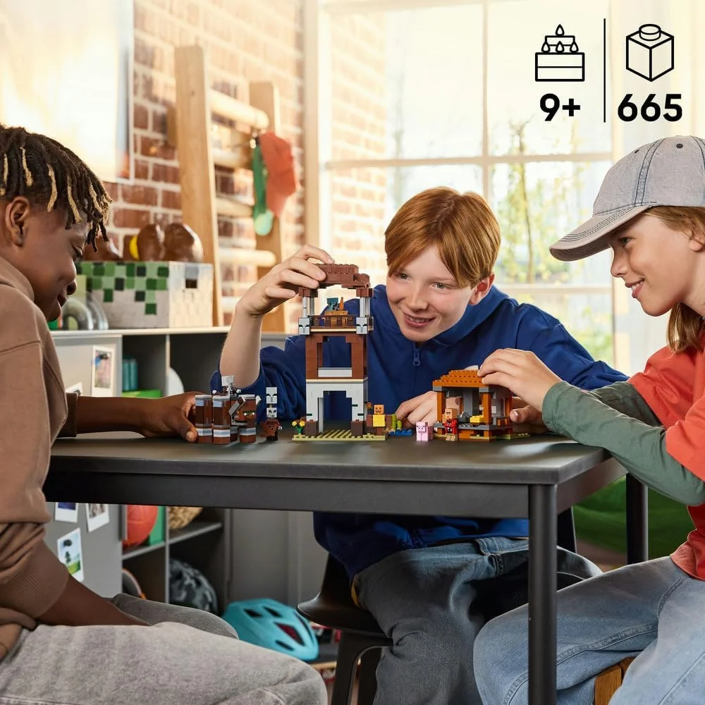 لگو ماینکرافت پاسگاه مهاجم و ویرانگر - اسباب بازی ساختنی قلعه دهکده شامل یک فیگور ویرانگر قابل تنظیم با عملکرد فک گازگیر - هدیه برای پسران و دختران 8 سال به بالا - 21278 لگو ماینکرافت پاسگاه مهاجم و ویرانگر - اسباب بازی ساختنی قلعه دهکده شامل یک فیگور ویرانگر قابل تنظیم با عملکرد فک گازگیر - هدیه برای پسران و دختران 8 سال به بالا - 21278