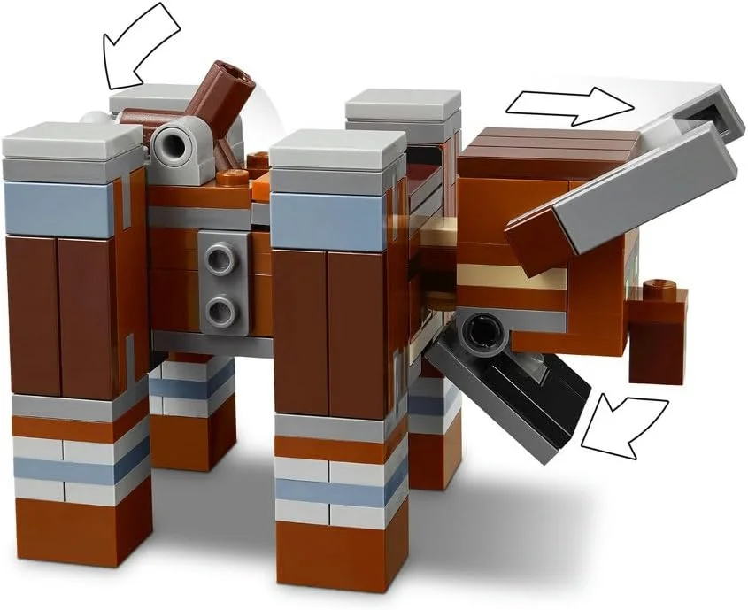 لگو ماینکرافت پاسگاه مهاجم و ویرانگر - اسباب بازی ساختنی قلعه دهکده شامل یک فیگور ویرانگر قابل تنظیم با عملکرد فک گازگیر - هدیه برای پسران و دختران 8 سال به بالا - 21278 لگو ماینکرافت پاسگاه مهاجم و ویرانگر - اسباب بازی ساختنی قلعه دهکده شامل یک فیگور ویرانگر قابل تنظیم با عملکرد فک گازگیر - هدیه برای پسران و دختران 8 سال به بالا - 21278