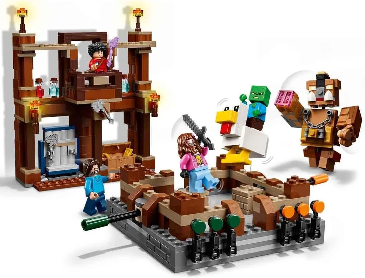 رینگ مبارزه عمارت جنگلی لگو ماینکرافت - اسباب بازی ساختنی تعاملی - شامل یک زامبی بچه، استیو، گرت و مینی فیگور هنری - مجموعه فیلم برای پسران، دختران و طرفداران بازی های 10 سال به بالا - 21272 رینگ مبارزه عمارت جنگلی لگو ماینکرافت - اسباب بازی ساختنی تعاملی - شامل یک زامبی بچه، استیو، گرت و مینی فیگور هنری - مجموعه فیلم برای پسران، دختران و طرفداران بازی های 10 سال به بالا - 21272