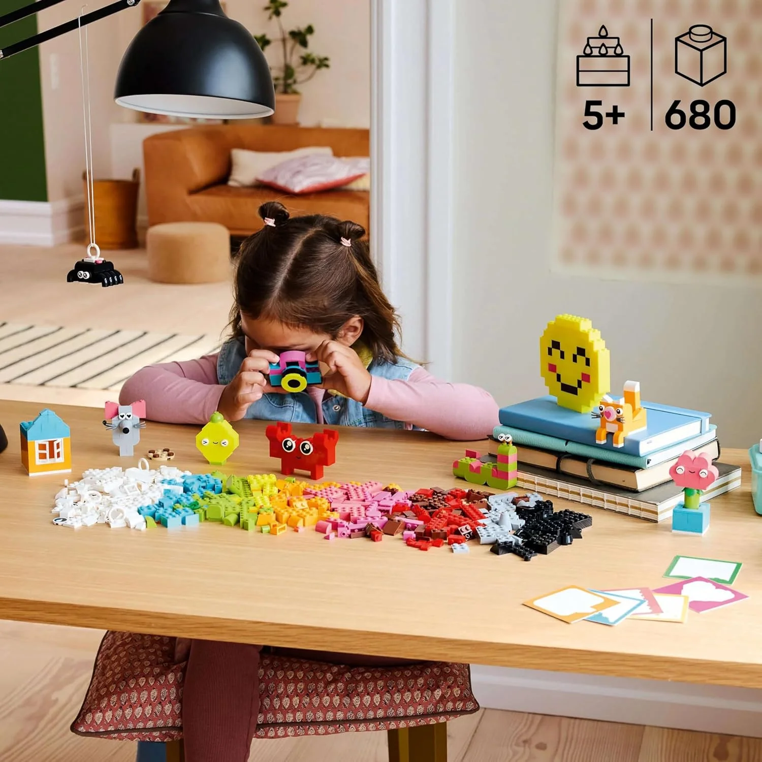 جعبه شادی خلاقانه کلاسیک لگو، آجرهای رنگارنگ متنوع برای بازی تخیلی، اسباب بازی های ساختنی برای کودکان 5 سال به بالا، دختران و پسران، عالی برای لوازم التحریر کودکان یا تزئینات اتاق خواب 11042 جعبه شادی خلاقانه کلاسیک لگو، آجرهای رنگارنگ متنوع برای بازی تخیلی، اسباب بازی های ساختنی برای کودکان 5 سال به بالا، دختران و پسران، عالی برای لوازم التحریر کودکان یا تزئینات اتاق خواب 11042