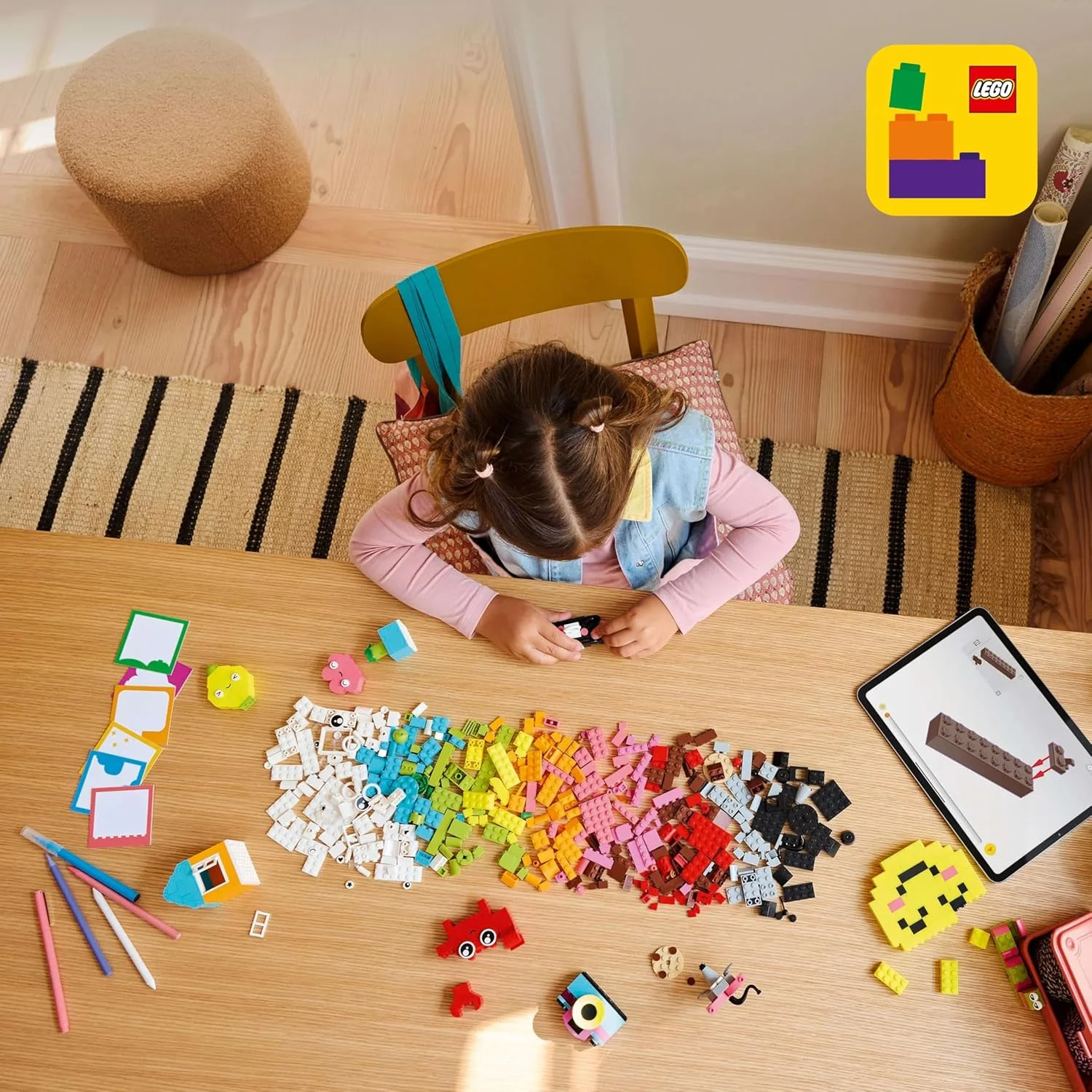 جعبه شادی خلاقانه کلاسیک لگو، آجرهای رنگارنگ متنوع برای بازی تخیلی، اسباب بازی های ساختنی برای کودکان 5 سال به بالا، دختران و پسران، عالی برای لوازم التحریر کودکان یا تزئینات اتاق خواب 11042 جعبه شادی خلاقانه کلاسیک لگو، آجرهای رنگارنگ متنوع برای بازی تخیلی، اسباب بازی های ساختنی برای کودکان 5 سال به بالا، دختران و پسران، عالی برای لوازم التحریر کودکان یا تزئینات اتاق خواب 11042