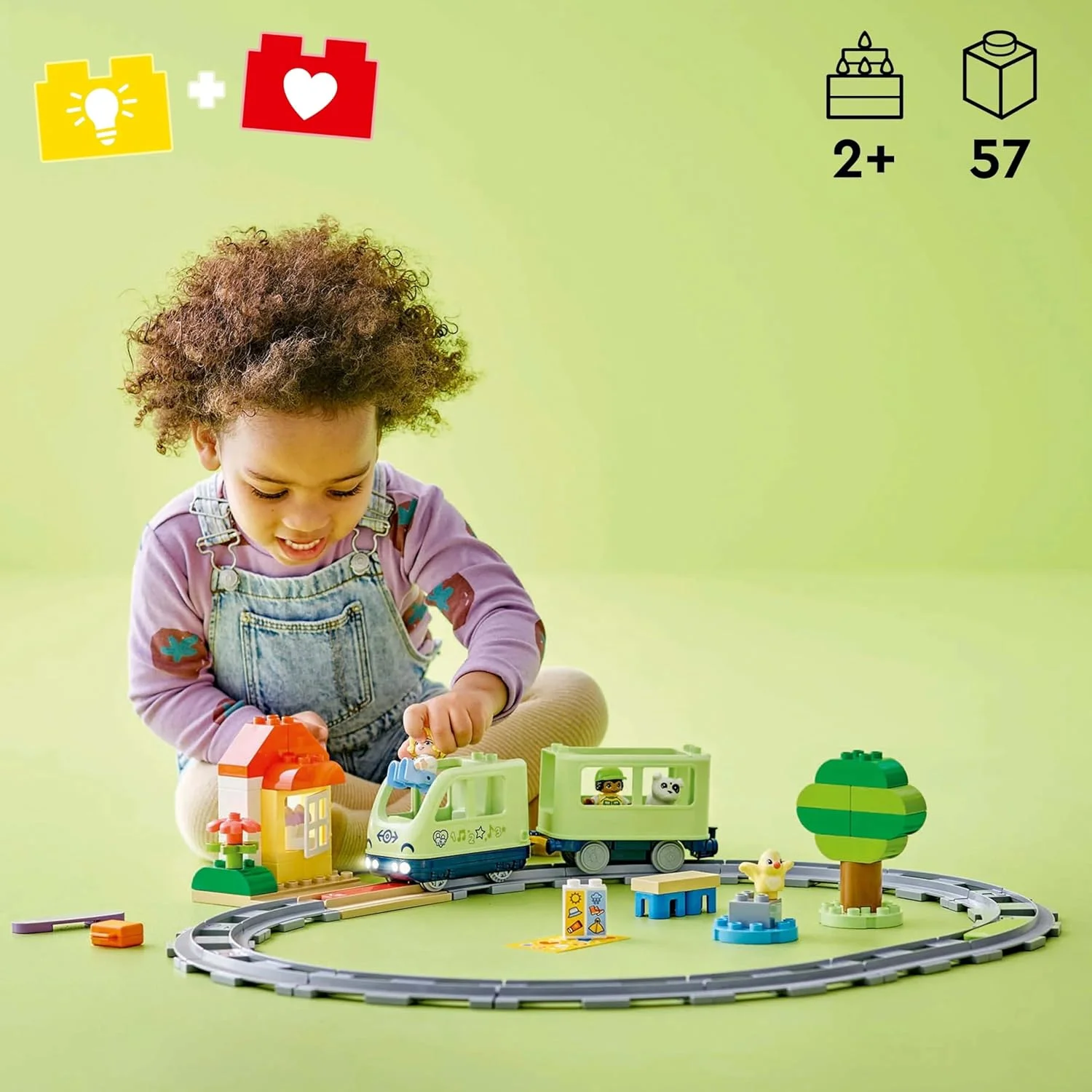 لگو دوپلو مجموعه قطار ماجراجویی تعاملی، اسباب بازی مونته سوری خلاقانه برای پسران و دختران 2 سال به بالا، مجموعه یادگیری کودکان نوپا با چراغ ها و صداها الهام بخش نقش آفرینی، ایده هدیه 10427 لگو دوپلو مجموعه قطار ماجراجویی تعاملی، اسباب بازی مونته سوری خلاقانه برای پسران و دختران 2 سال به بالا، مجموعه یادگیری کودکان نوپا با چراغ ها و صداها الهام بخش نقش آفرینی، ایده هدیه 10427