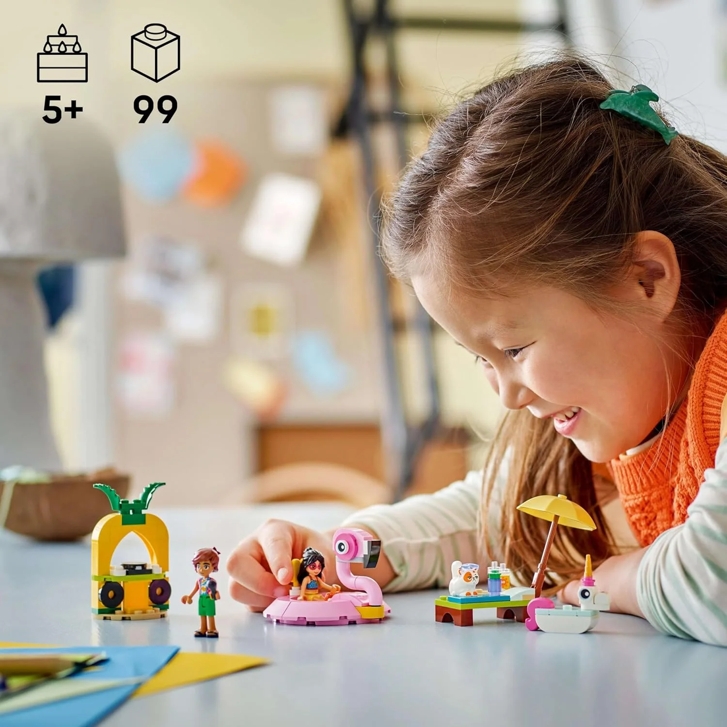 اسباب بازی مهمانی کنار استخر تک شاخ و فلامینگو لگو فرندز به همراه شناورهای حیوانی، 2 مینی عروسک، گربه چورو و لوازم جانبی شامل جایگاه دی جی و تخت آفتاب - هدیه خلاقانه برای دختران 5+ ساله - 42658 اسباب بازی مهمانی کنار استخر تک شاخ و فلامینگو لگو فرندز به همراه شناورهای حیوانی، 2 مینی عروسک، گربه چورو و لوازم جانبی شامل جایگاه دی جی و تخت آفتاب - هدیه خلاقانه برای دختران 5+ ساله - 42658