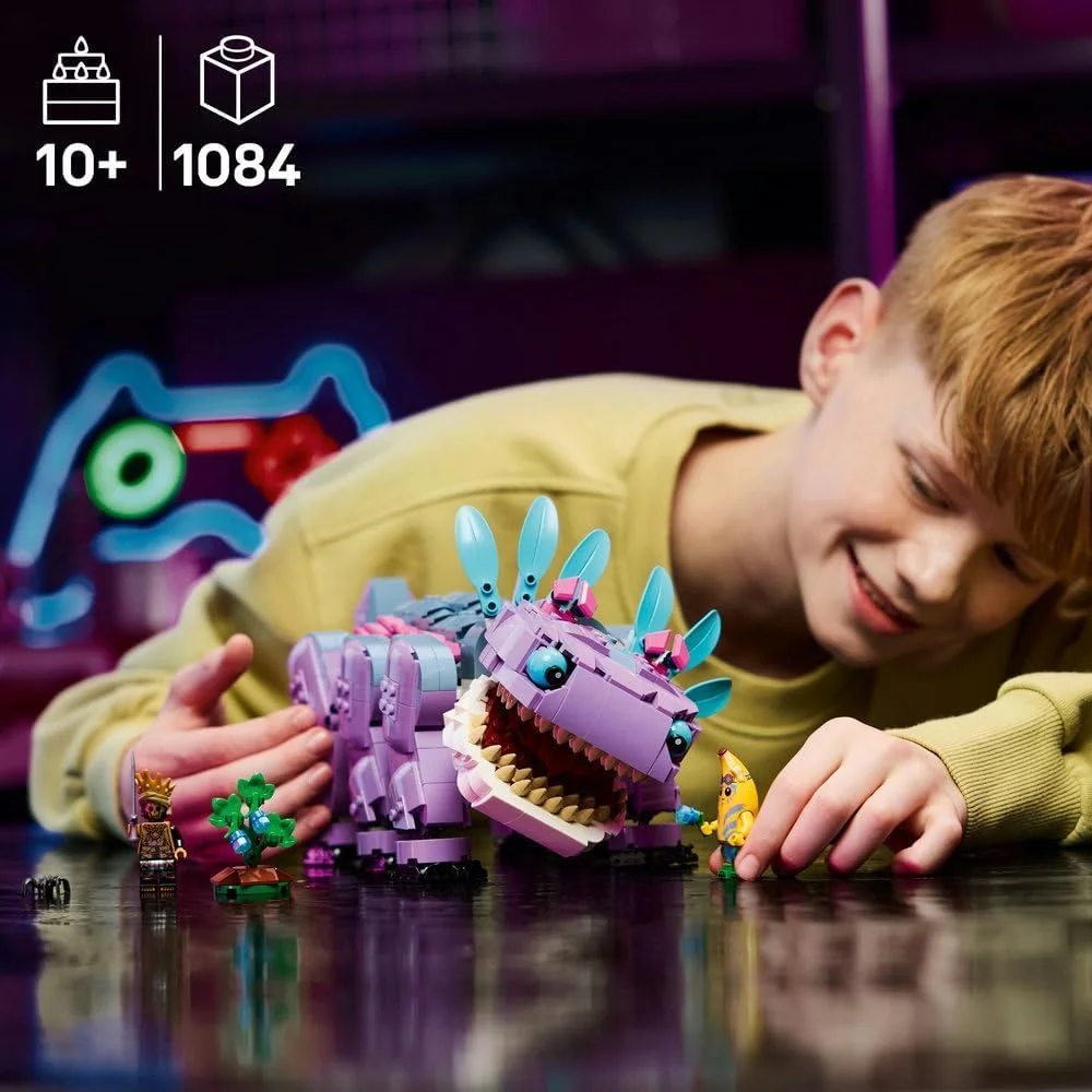 اسباب بازی لگو Fortnite Klombo - فیگور دینو برای بازی و نمایش با مینی فیگورهای Oro و Island Peely - هدیه ای برای پسران، دختران و طرفداران بازی های 10+ ساله - 77077