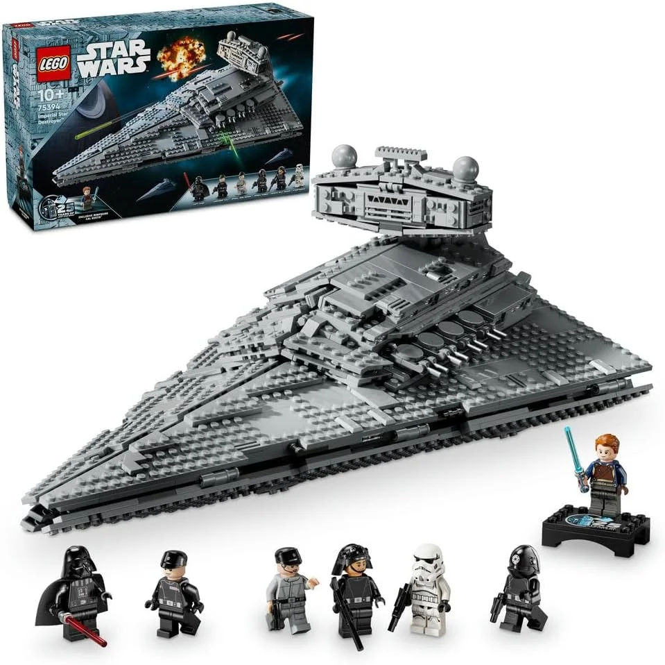 اسباب بازی ساختنی سفینه جنگی LEGO Star Wars Imperial Star Destroyer، مجموعه کلکسیونی A New Hope شامل مینی فیگور شخصیت Darth Vader، هدیه تولد برای کودکان 10 سال به بالا، پسران و دختران 75394 اسباب بازی ساختنی سفینه جنگی LEGO Star Wars Imperial Star Destroyer، مجموعه کلکسیونی A New Hope شامل مینی فیگور شخصیت Darth Vader، هدیه تولد برای کودکان 10 سال به بالا، پسران و دختران 75394