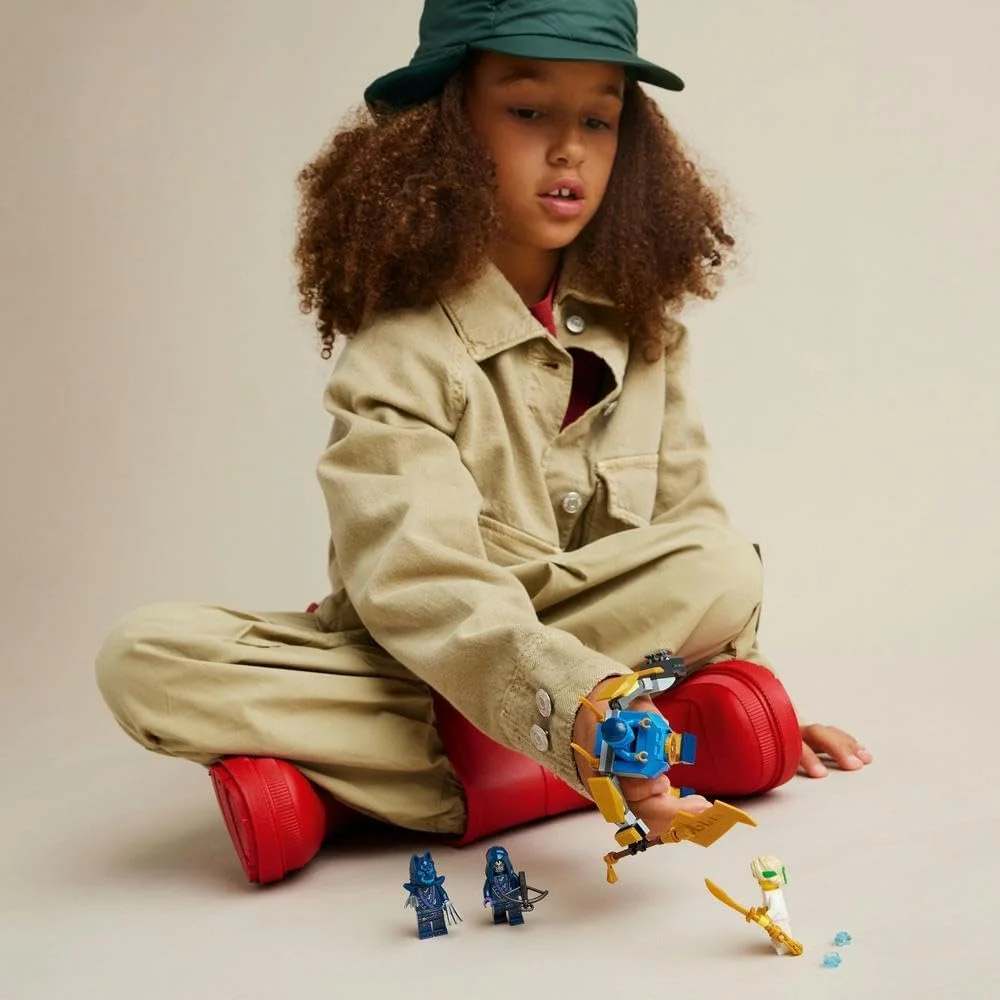 مجموعه نبرد ربات جِی لگو نینجاگو، اسباب بازی اکشن فیگور برای پسران، دختران و کودکان 6 سال به بالا، مجموعه Dragons Rising با مینی فیگور شخصیت نینجا جِی برای سرگرمی نقش آفرینی، ایده هدیه کوچک 71805