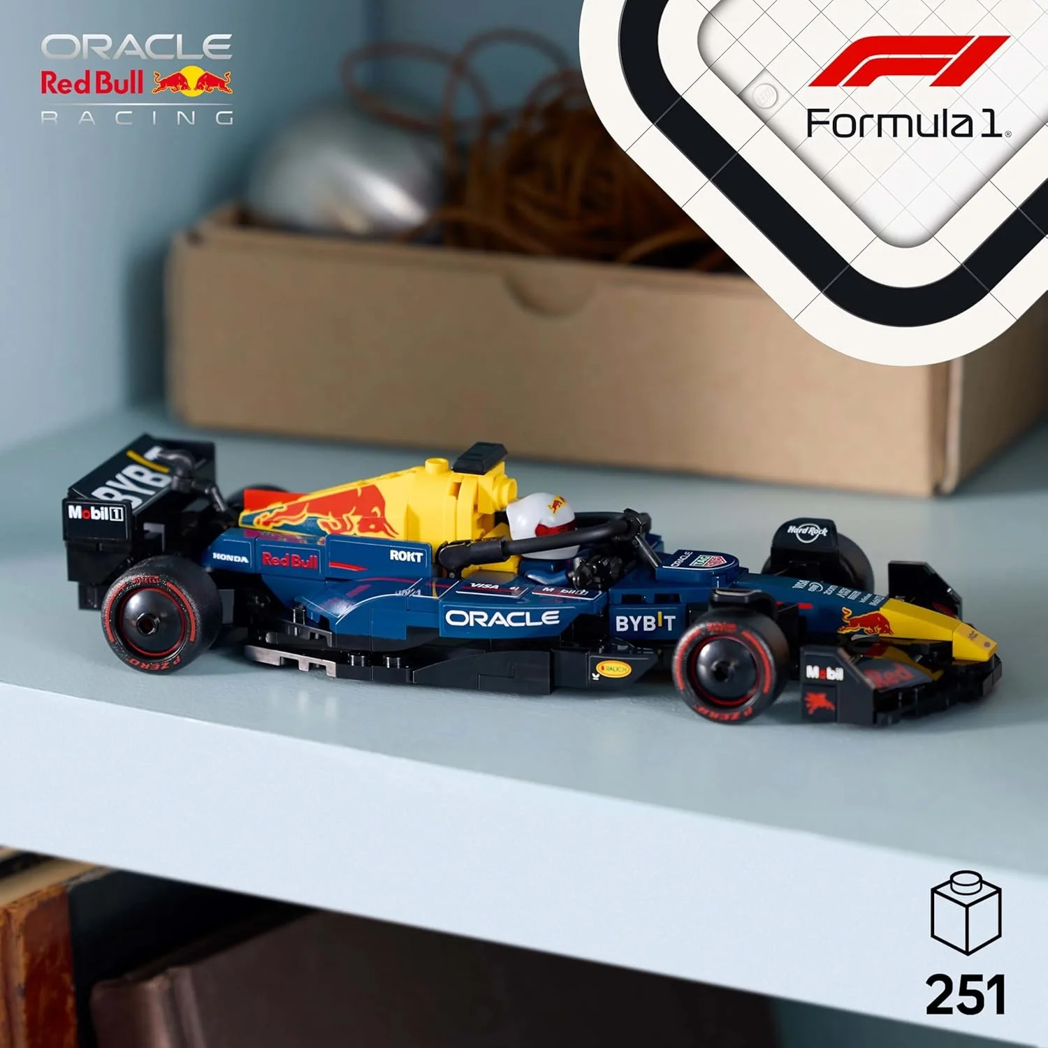مدل ماشین مسابقه ای فرمول 1 LEGO Speed Champions Oracle Red Bull Racing RB20 به همراه مینی فیگور راننده فرمول 1 کلکسیونی - مجموعه نمایشی برای طرفداران بزرگسال موتوراسپورت و مسابقات 77243