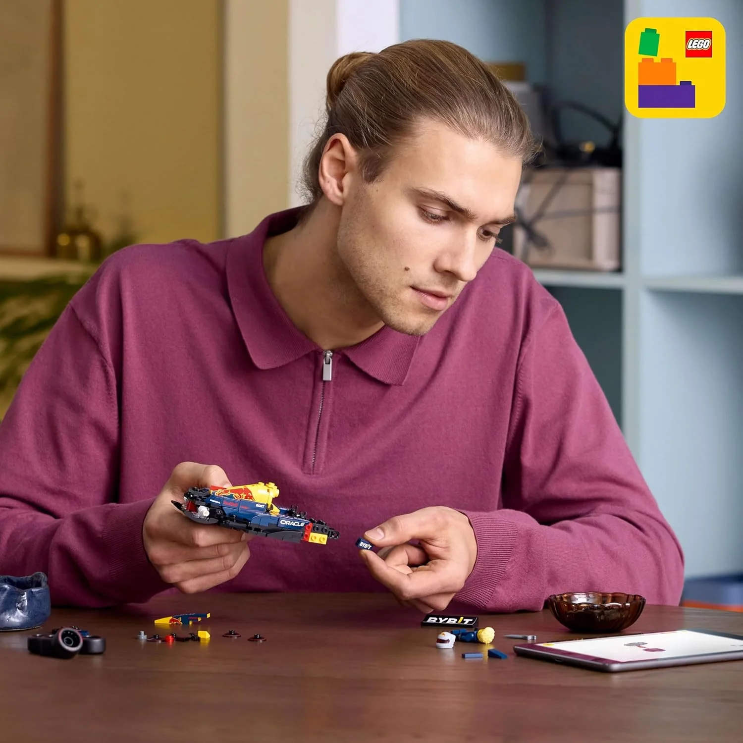 مدل ماشین مسابقه ای فرمول 1 LEGO Speed Champions Oracle Red Bull Racing RB20 به همراه مینی فیگور راننده فرمول 1 کلکسیونی - مجموعه نمایشی برای طرفداران بزرگسال موتوراسپورت و مسابقات 77243