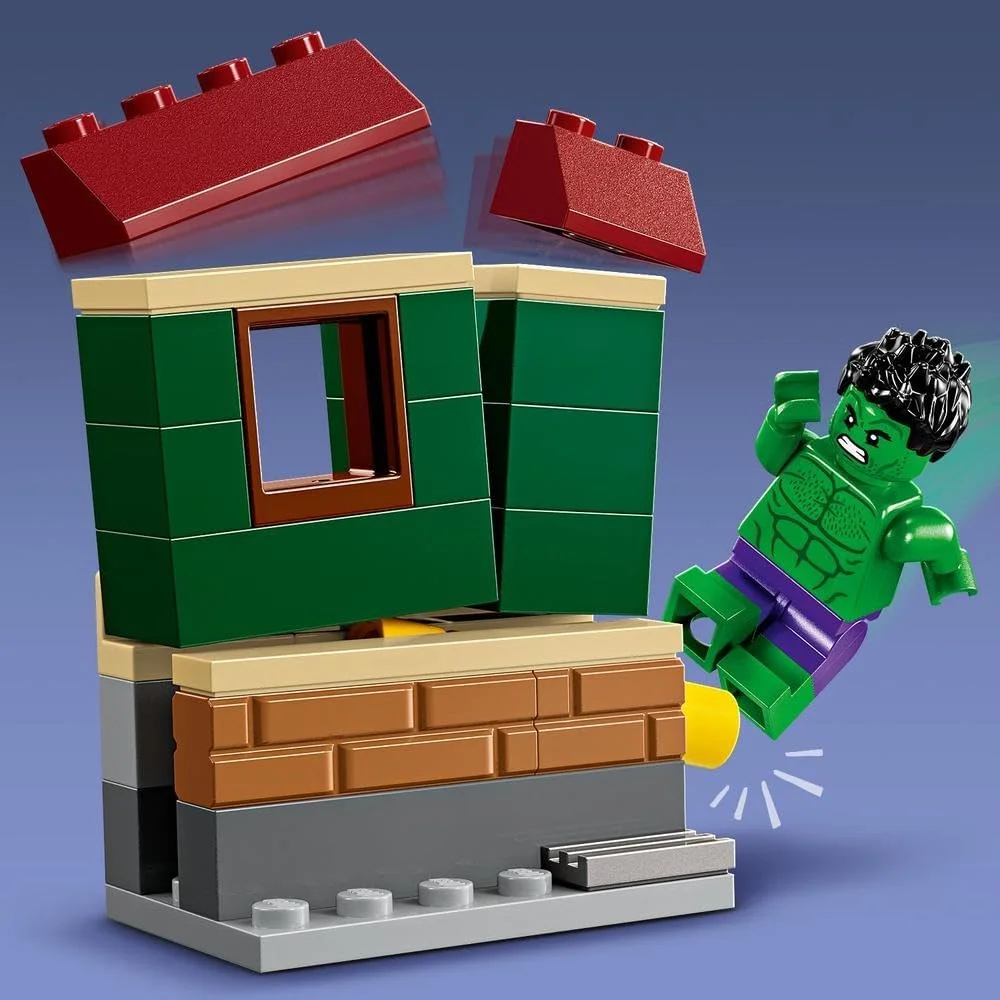 لگو مارول مرد آهنی با موتور و هالک، اسباب بازی ساختنی ابرقهرمانی برای کودکان، مجموعه بازی کلکسیونی با وسیله نقلیه و مینی فیگورها، هدیه برای پسران و دختران 4 سال به بالا 76287 لگو مارول مرد آهنی با موتور و هالک، اسباب بازی ساختنی ابرقهرمانی برای کودکان، مجموعه بازی کلکسیونی با وسیله نقلیه و مینی فیگورها، هدیه برای پسران و دختران 4 سال به بالا 76287