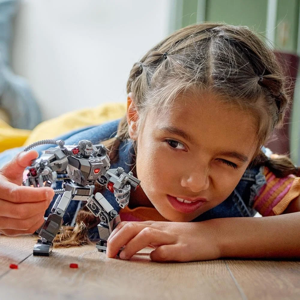 لگو مارول زره مکانیکی ماشین جنگ، اکشن فیگور اسباب بازی ساختنی برای کودکان با 3 تیرانداز میخکوب کننده، شخصیت افسانه ای از MCU، هدیه برای پسران و دختران بالای 6 سال مدل 76277