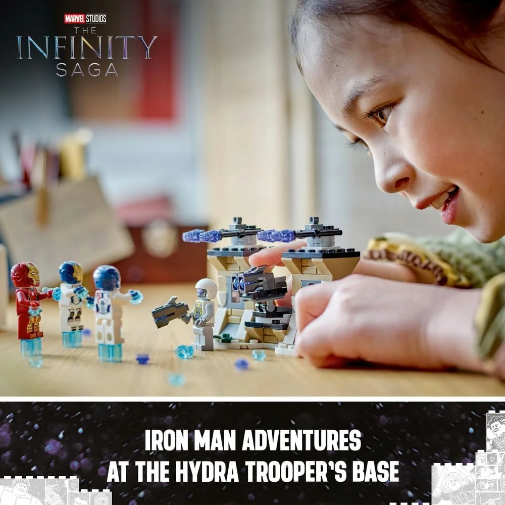 لگو مارول مرد آهنی و لژیون آهنی در مقابل سرباز هیدرا، اسباب بازی ساختنی برای پسران و دختران 6 سال به بالا، مجموعه ماجراجویی انتقام جویان برای کودکان خلاق و طرفداران ابرقهرمانان، ایده هدیه تولد 76288 لگو مارول مرد آهنی و لژیون آهنی در مقابل سرباز هیدرا، اسباب بازی ساختنی برای پسران و دختران 6 سال به بالا، مجموعه ماجراجویی انتقام جویان برای کودکان خلاق و طرفداران ابرقهرمانان، ایده هدیه تولد 76288