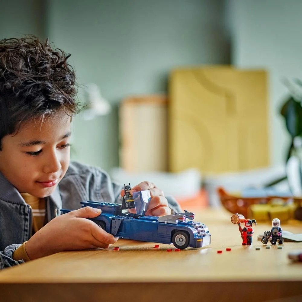 لگو دی سی بتمن با بتموبیل در مقابل هارلی کوئین و آقای فریز، اسباببازی ماشین، مجموعه وسایل نقلیه ابرقهرمانی، با 3 مینی فیگور، هدیه تولد برای پسران و دختران 8 سال به بالا 76274 لگو دی سی بتمن با بتموبیل در مقابل هارلی کوئین و آقای فریز، اسباببازی ماشین، مجموعه وسایل نقلیه ابرقهرمانی، با 3 مینی فیگور، هدیه تولد برای پسران و دختران 8 سال به بالا 76274