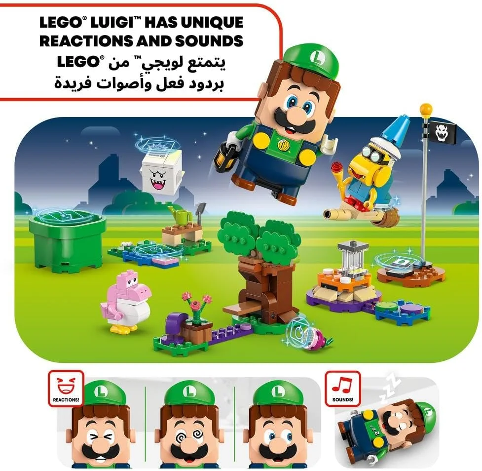 لگو سوپر ماریو ماجراجویی با لگو لوئیجی تعاملی، هدیه نینتندو برای پسران، دختران و گیمرهای 6 سال به بالا، مجموعه بازی باغ برای کودکان، با فیگور یوشی صورتی، 71440 لگو سوپر ماریو ماجراجویی با لگو لوئیجی تعاملی، هدیه نینتندو برای پسران، دختران و گیمرهای 6 سال به بالا، مجموعه بازی باغ برای کودکان، با فیگور یوشی صورتی، 71440