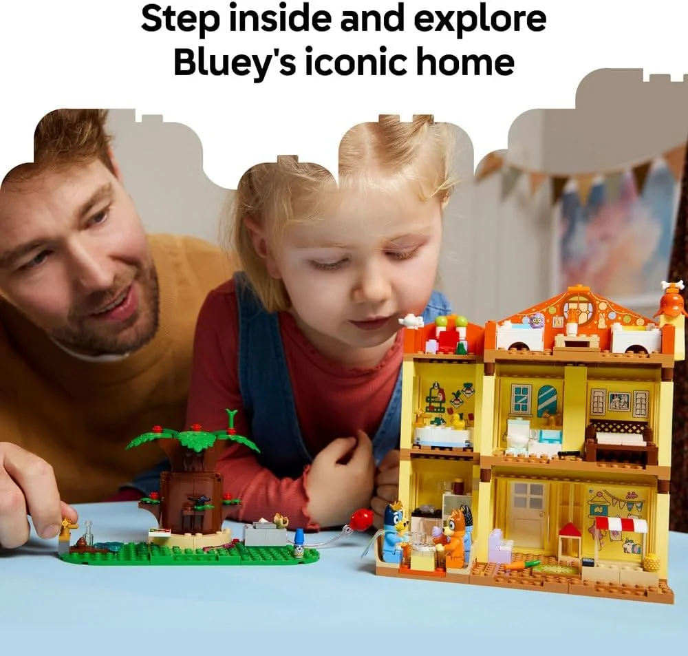 لگو بلوئی: خانه خانوادگی بلوئی - مجموعه بازی ماژولار با اتاقهای متعدد، باغ، 4 مینی فیگور و لوازم جانبی سرگرمکننده - هدیه تولد برای دختران و پسران 4+ ساله یا طرفداران برنامه تلویزیونی - 11203 لگو بلوئی: خانه خانوادگی بلوئی - مجموعه بازی ماژولار با اتاقهای متعدد، باغ، 4 مینی فیگور و لوازم جانبی سرگرمکننده - هدیه تولد برای دختران و پسران 4+ ساله یا طرفداران برنامه تلویزیونی - 11203