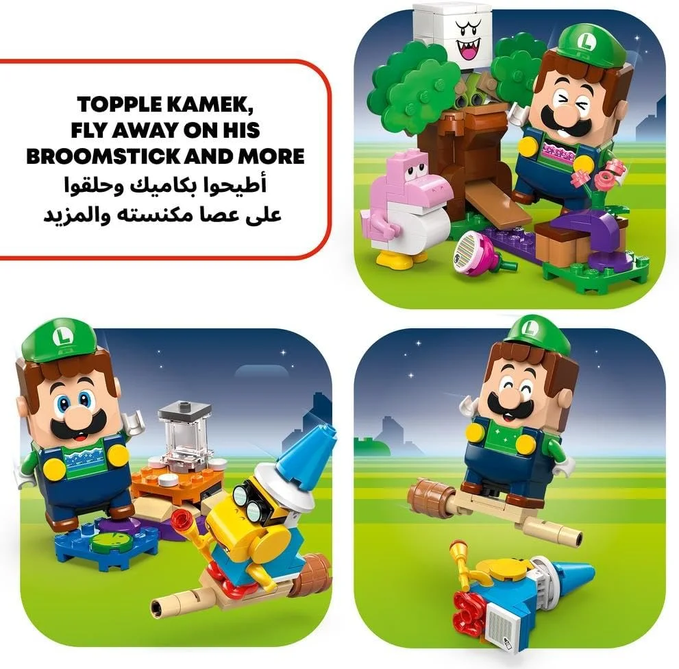 لگو سوپر ماریو ماجراجویی با لگو لوئیجی تعاملی، هدیه نینتندو برای پسران، دختران و گیمرهای 6 سال به بالا، مجموعه بازی باغ برای کودکان، با فیگور یوشی صورتی، 71440 لگو سوپر ماریو ماجراجویی با لگو لوئیجی تعاملی، هدیه نینتندو برای پسران، دختران و گیمرهای 6 سال به بالا، مجموعه بازی باغ برای کودکان، با فیگور یوشی صورتی، 71440